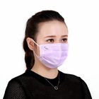 L'anti poussière de couleur d'oreille de masque jetable rose de boucle 65 GM/M pour la protection de visage fournisseur