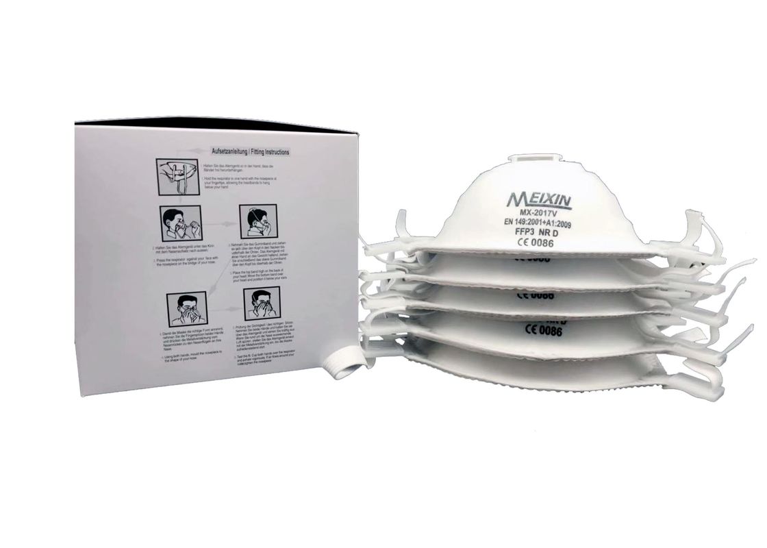 Agrafe réglable de respiration facile de nez de la taille Ffp3 de poussière d'amiante flexible de masque fournisseur