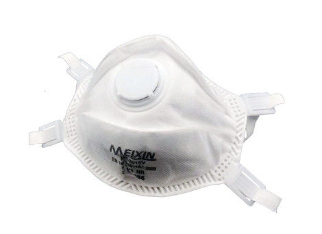 Masque Valved de respirateur de couleur blanche, respirateur N95 avec la valve d'exhalation fournisseur